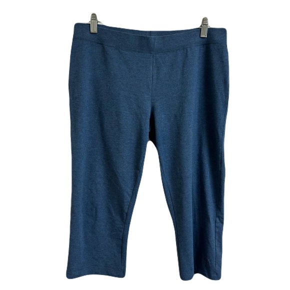 Coolibar Women Size M UPF 50+ Monterey Summer Capri Leggings Navy Blue Gorpcore - Picture 1 of 9